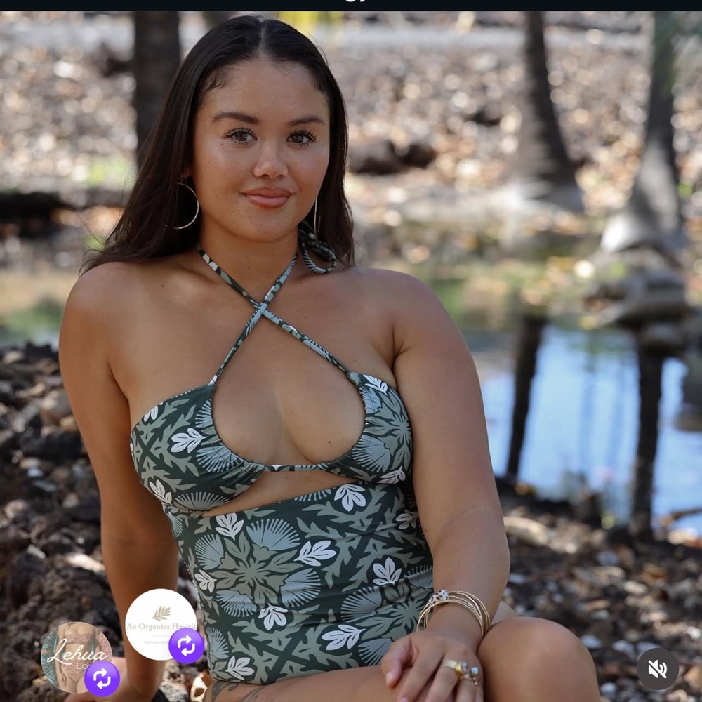 Lehua Lole X Ao Organics One Piece Swimsuit Large